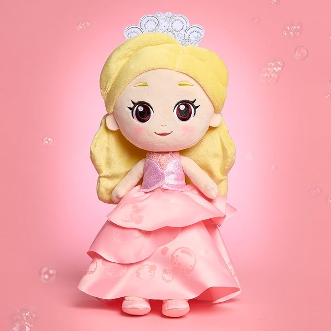 WICKED Universal Small 14-inch Plush Glinda Doll, Amazon Exclusive, Easter Basket Fillers, Gifts, Presents, Toy for Fans, Collectors, Teens, Girls, Kids, Ages 3 and Up