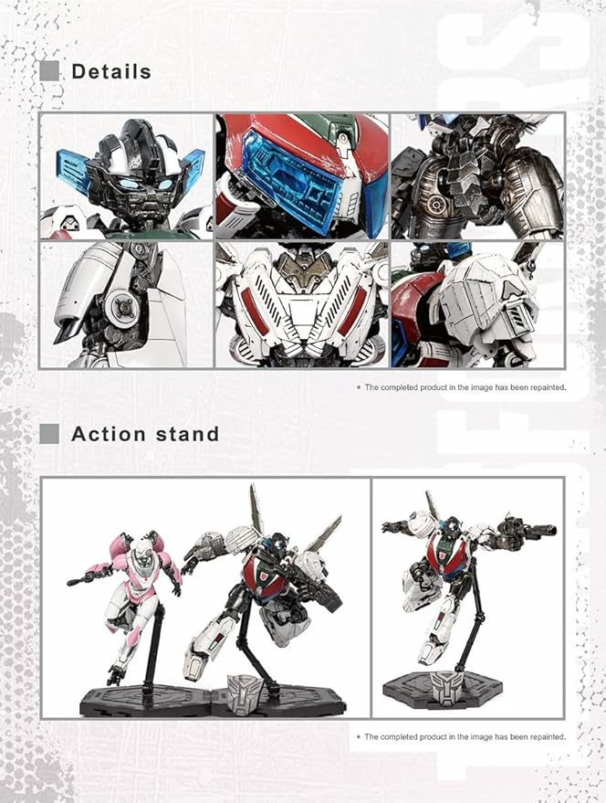 PARKHO Transformers Wheeljack Figure Model Kit – Freightliner FLA Cabover 3D Articulated Action Easy to Assemble Pre Painted Collectible Series Toys Hobby 03129