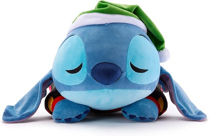 Disney Store Official Cuddleez Plush – Stitch Holiday - Big Plush - Super Soft & Huggable Toy for Fans & Kids of All Ages - Perfect Collectible Gift, Plushy
