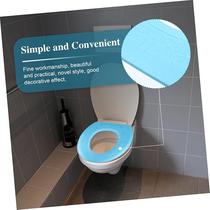 Luxshiny Breathable Eva Toilet Seat Cover Comfortable Cushion for Home Travel and Public Restrooms Easy to Clean Portable and Reusable Toilet Pad