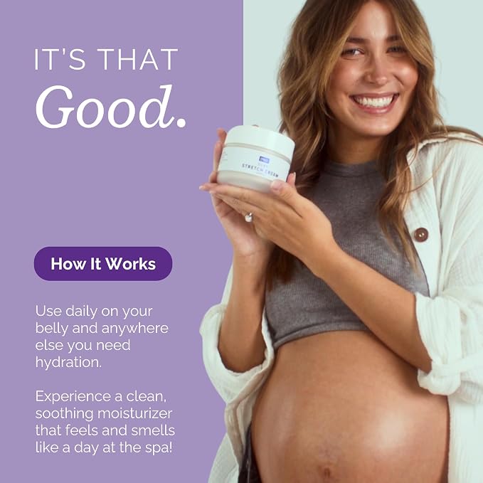 CoBoo Silky Stretch Cream | Maternity Stretch Mark Cream for Pregnancy | Paraben Free 7oz Formula to Reduce Stretch Marks & Improve Skin Elasticity | Refreshing Scent