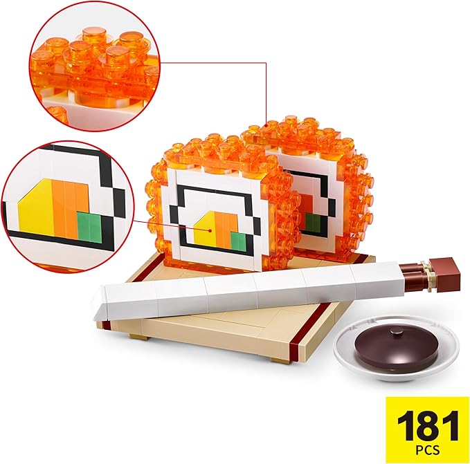 MAX Premium Sushi Building Bricks Capsule x2 Novelty Unboxing Toy Collectible Mini's by ZURU