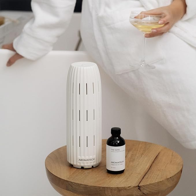 AromaTech The Hotel Aroma Essential Oil Blend: Luxury Hotel Inspired Aromatherapy with Lemon, Lavender, Peach & Pine for Ultrasonic Diffusers & Nebulizers (120 mL, The Hotel)