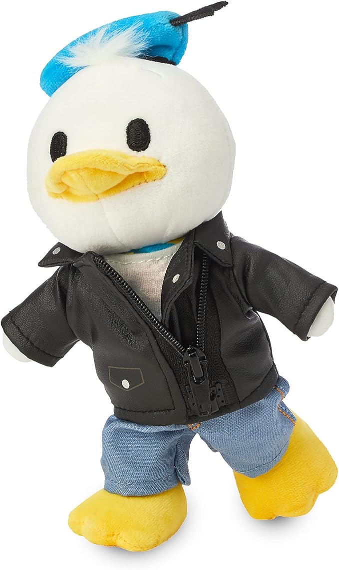 Disney Store Official Donald Duck nuiMOs Plushie - Soft Plush with Embroidered Features, Poseable Hands & Turning Head, Magnetic Hands for Holding, 6 Inches, Dress Up with nuiMOs Outfits