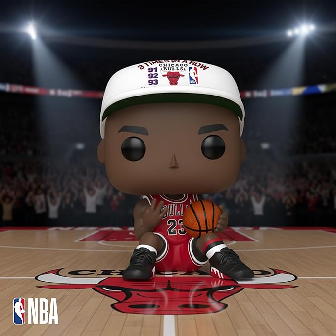 Funko Pop! NBA: Bulls - Michael Jordan - 3X in a Row - Collectable Vinyl Figure - Gift Idea - Official Merchandise - Toys for Kids & Adults - Sports Fans - Model Figure for Collectors and Display