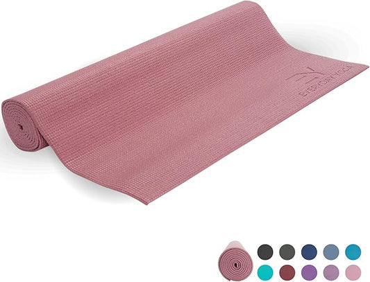 Everyday Yoga Deluxe Mat, Spacious 72"x24" Non-Slip Yoga Mat for Comfortable Home Workouts, 3-5mm Extra Thick