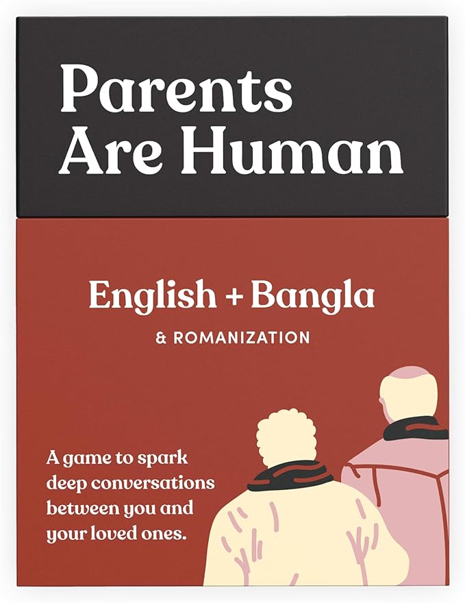 Parents Are Human, Relationship Cards, Get to Know Each Other Better, Parents, Families, Teens & Kids Relationship Building, Light & Deep Questions, 70 Questions & Activity Cards, English + Bangla