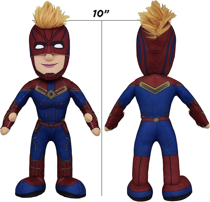 Marvel Captain Marvel 10" Plush Figure - A Superhero for Play and Display