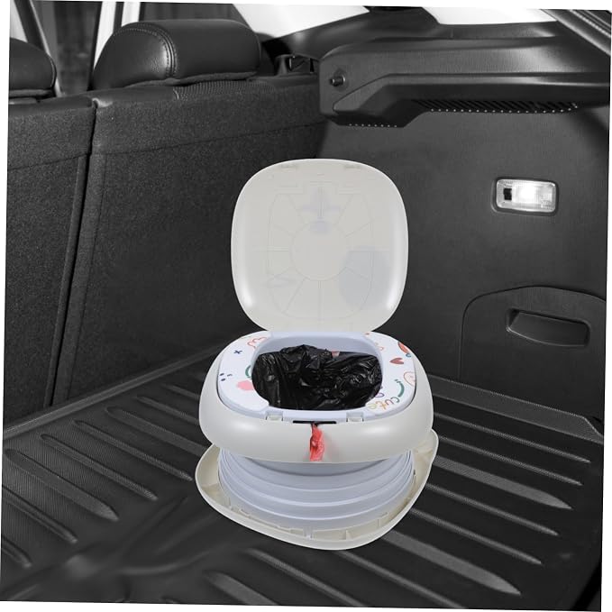 Portable Folding Travel Potty for Boys and Girls Toilet Training Seat with Storage Bag for Camping and Car Trips