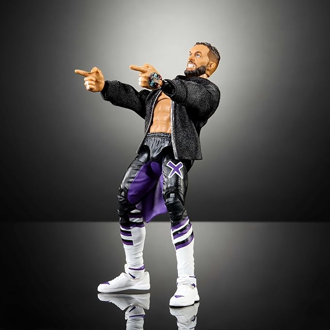 Mattel WWE Elite Action Figure & Accessories, 6-inch Collectible Finn Balor with 25 Articulation Points, Life-Like Look & Swappable Hands