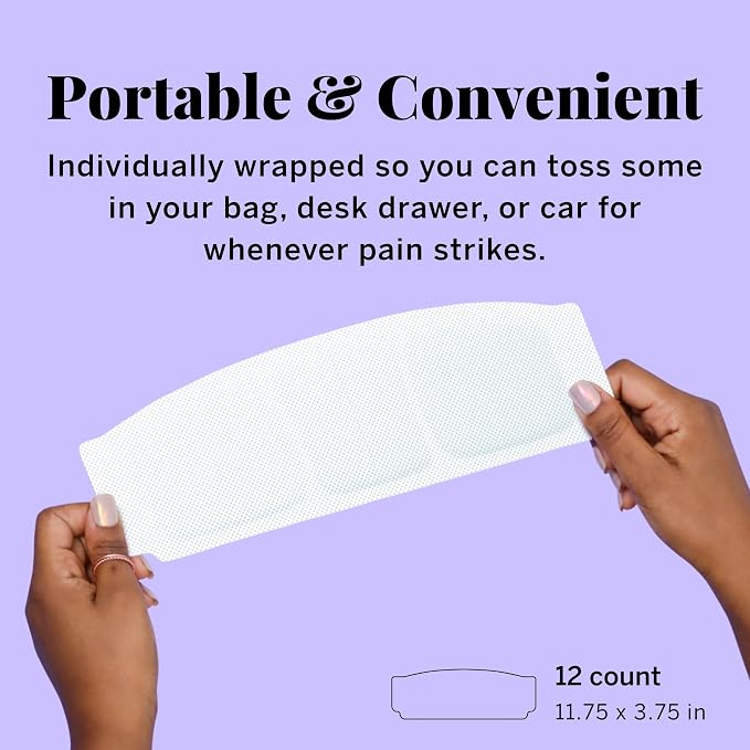 Pixie Heating Pad – Large Air-Activated Disposable Warmth Pads for Lower Abdomen & Back – Up to 8 Hours of Continuous Heat – Drug-Free, Portable & Discreet – 12 Count Value Pack