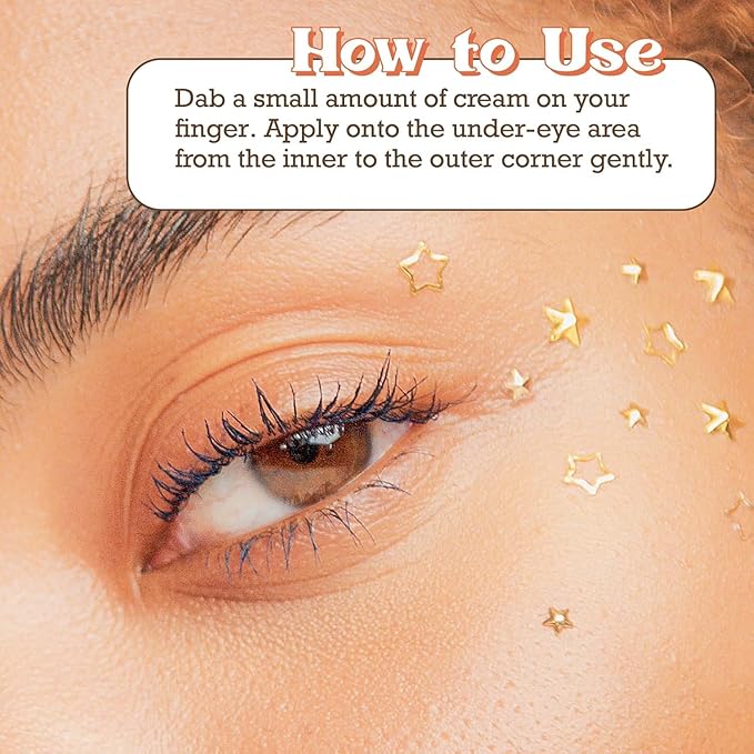 Purifect Bright Vibes Only Brightening Under Eye Cream for Dark Circles - Support for Puffy Eyes, Fine Lines & Sensitive Skin, Features Vitamin C & Rose Water, Use Day or Night - 1 fl oz