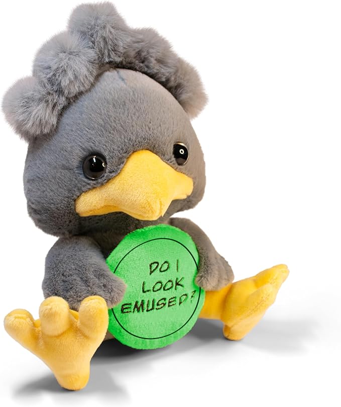 Emu Plushie - Do I Look Emused? Sassy Emu Plush, Gift for Animal Lovers, Cute Plush Toy for Gifting