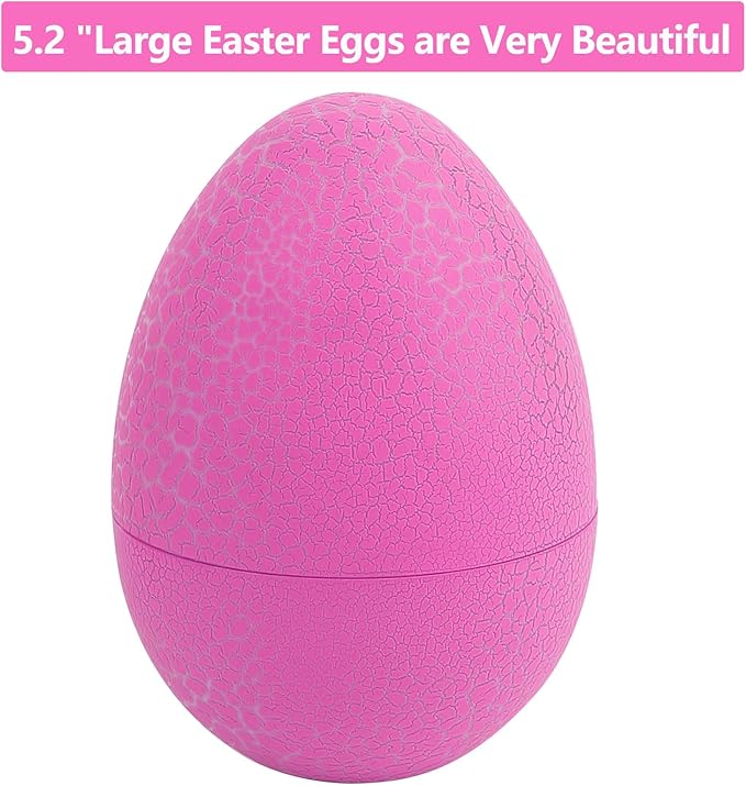 5.12" Dinosaur Egg Toy 4Pack, Exquisitely Carved Dinosaur Figures, Easter Eggs, Suitable for Boys and Girls