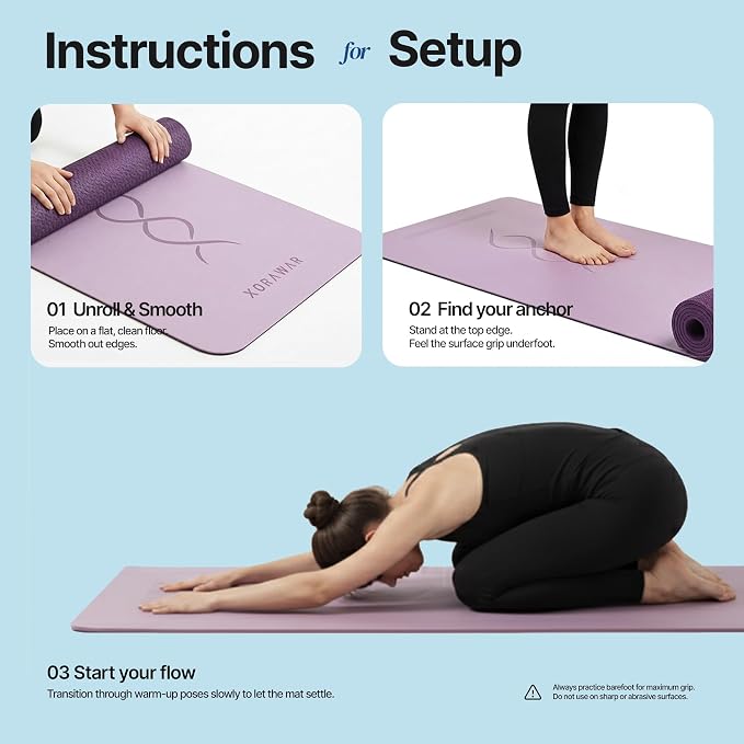 Natural Rubber Workout Mat with Bag | Thick Rubber mat 4.5 mm | Non Slip Yoga Mat Non Slip| Gym Mats for Home Gym Floor Mat, Home Exercise Mats for Home Workout Accessories, Fitness Mat, Workout Mats for Home Gym, Yoga Matt, Stretching Mat, Thick Exerc...