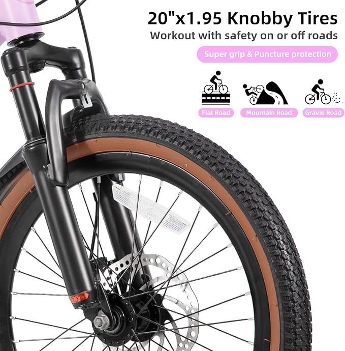 KEANO Huntaway 20 24 Inch Kids Bike for Boys & Girls Ages 7-12 Years Hardtail Mountain Bike for Kids with Aluminum Frame and 7-Speed Drivetrain Children Bicycle