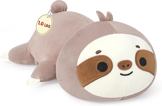 Onsoyours Original Weighted Sloth Plush, Cute Hugging Sloth Weighted Stuffed Animal, Soft Collectible Plushies Pillow Toy Gift for Kids & Adults (9.8" 1.0Lbs)
