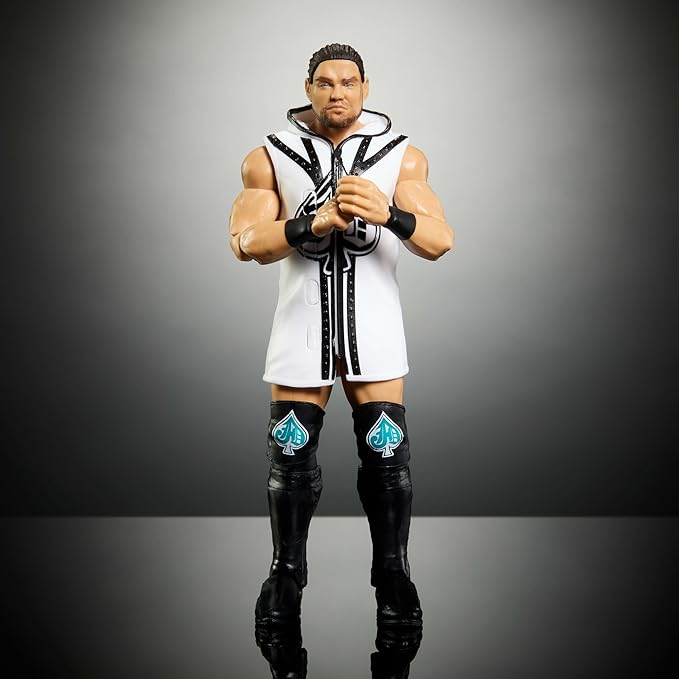 Mattel WWE Elite Action Figure & Accessories, 6-inch Collectible JD McDonagh with 25 Articulation Points, Life-Like Look & Swappable Hands