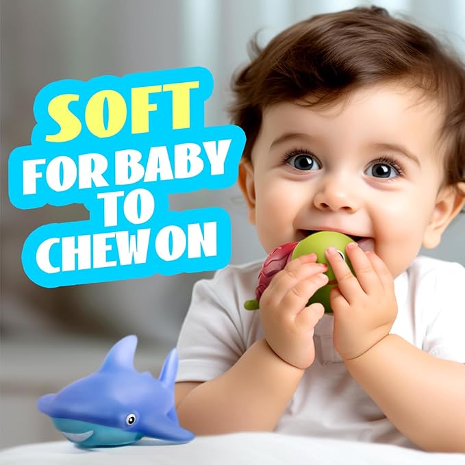 Hely Cancy Bath Toys for Kids - No Hole Baby Bath Toys, 1 Year Old Bath Toys for Infant Boys Girls Shower Water Pool Toys