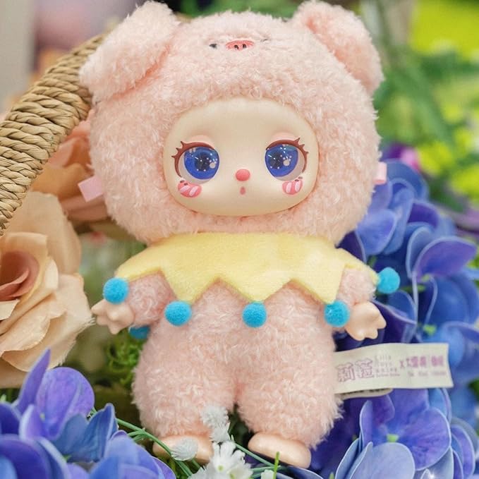 CALEMBOU Plush Doll Blind Box, 8.5'' Cute Stuffed Animal Vinyl Plush Toys, Kawaii 1 of 6 Possible Mystery Collectible Toys Cute Soft Animals Charm Birthday Gifts (Liila's Zoo Series)