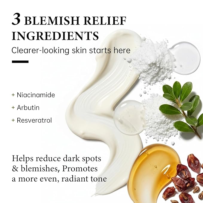 Barrier Cream with Niacinamide, Arbutin & Tranexamic Acid, Korean Skin Care Moisturizer for Soothing Repairing & Blemish Care, Vegan & Gentle Formula for All Skin Types, 1.69 Fl Oz