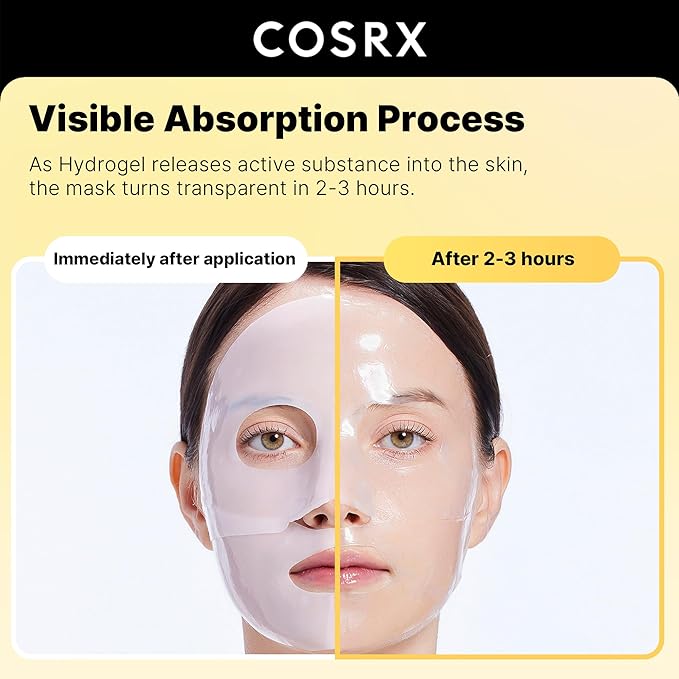 COSRX 2% Alpha Arbutin Discoloration Care Serum + Advanced Snail Mucin Glass Glow Hydrogel Masks