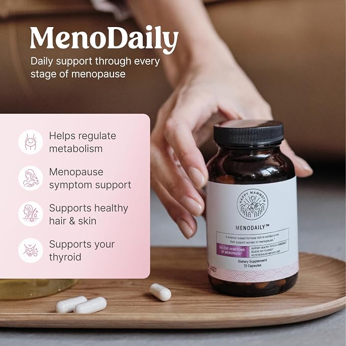 Happy Mammoth MenoDaily for Menopause, Hair, Skin, and Metabolism | Hair, Skin, Metabolism