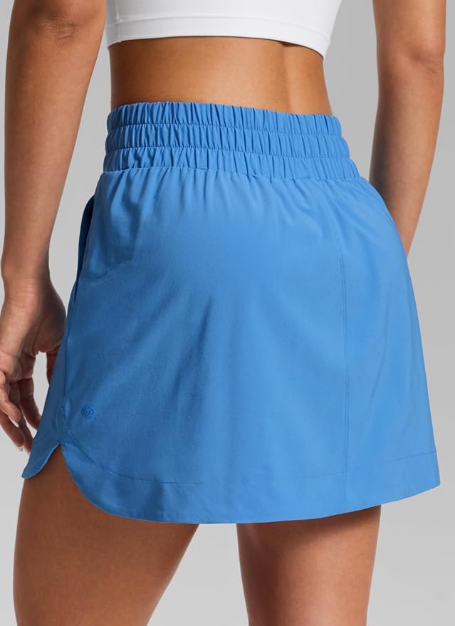 CRZ YOGA High Waisted Dolphin Golf Skirt | Built-in Shorts with Pockets, Quick-dry, Tennis, A Line, Mini, Skort for Women