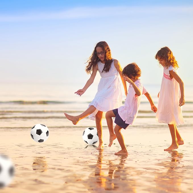 Soccer Ball Size 2 Size 3 Size 4 Size 5 with Pump Deflated - Single, 2 or 3 Pack Official Size & Weight Training Ball - Operation Christmas Child Shoebox - Gift for Toddler Kids Boys Girls Youth Adult