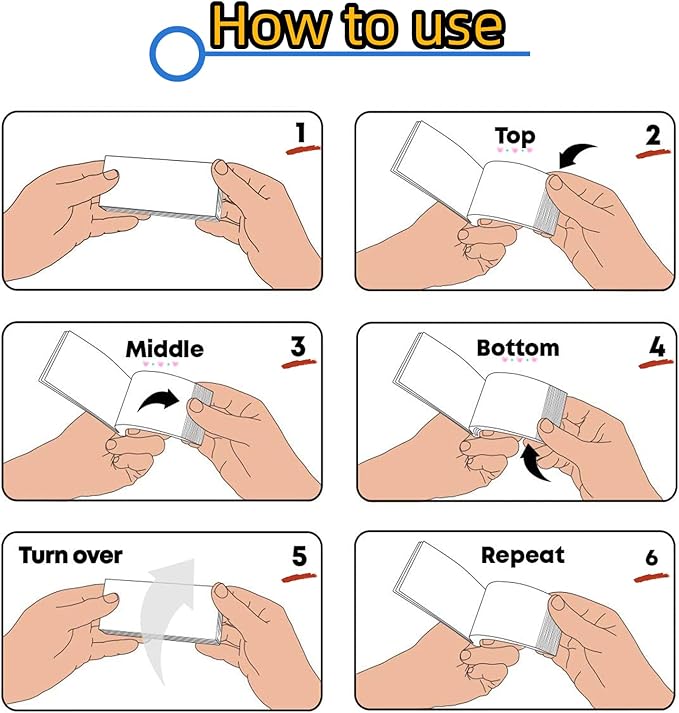 Fun Magic Trick Prediction Book, Predict Your Heart, Magic Flip Book, Paper Toy, Simple Magic Tricks for Youth, Unique Novelty Toys Amusements, Magic Prop Books for Adults