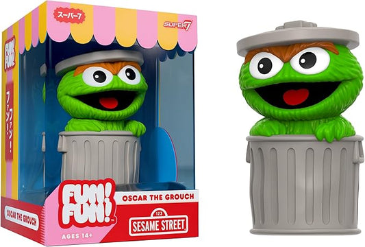 Super7 Sesame Street Fun! Fun! Wave 01 - Oscar The Grouch Action Figure