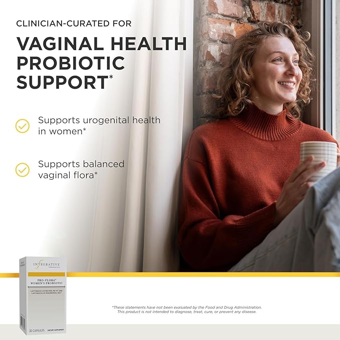Integrative Therapeutics Pro-Flora Women’s Probiotic - Vaginal Health Probiotic*- Supports Urogenital Health in Women* - Convenient Daily Use - 30 Capsules (30 Capsules)