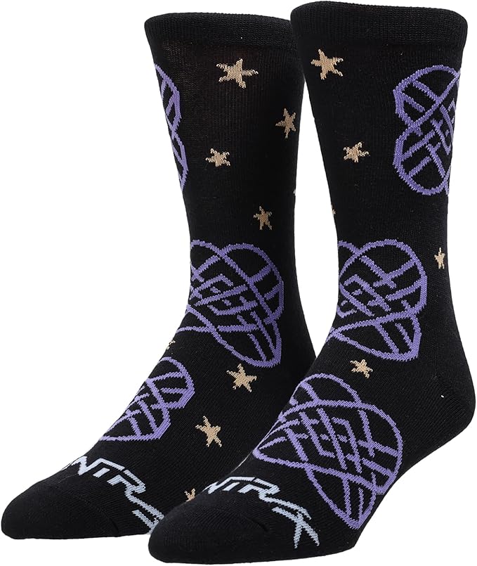 Bioworld KPop Demon Hunters Hunter/X & Derpy 5-Pair Pack Casual Crew Socks