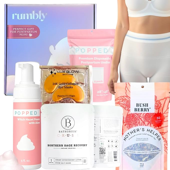 Postpartum Essentials Box - Gift for Expecting Moms - Care Package with Essential New Mommy Items & Pregnancy Must-Haves - Perfect for Celebrating Motherhood & Welcoming New Life