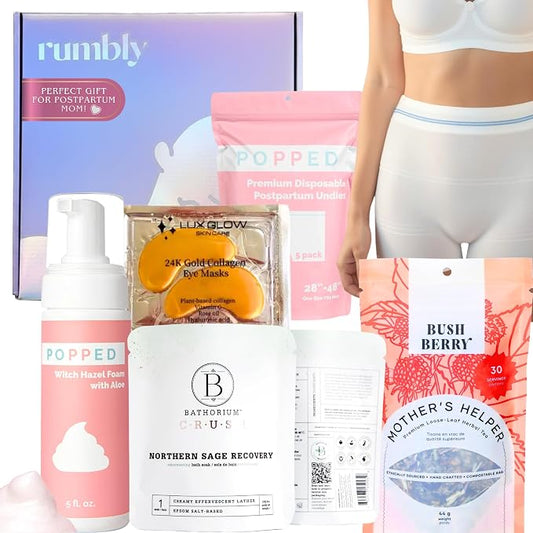 Postpartum Essentials Box - Gift for Expecting Moms - Care Package with Essential New Mommy Items & Pregnancy Must-Haves - Perfect for Celebrating Motherhood & Welcoming New Life