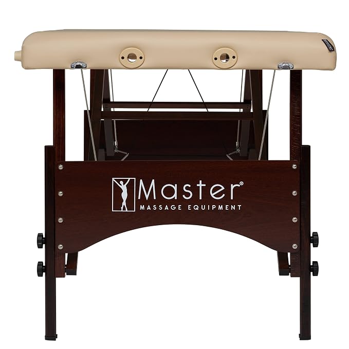 Master Massage 28" Argo Portable Massage Table with Extra Music Master Crescent Round High Fidelity Sound Face Cradle Cushionin