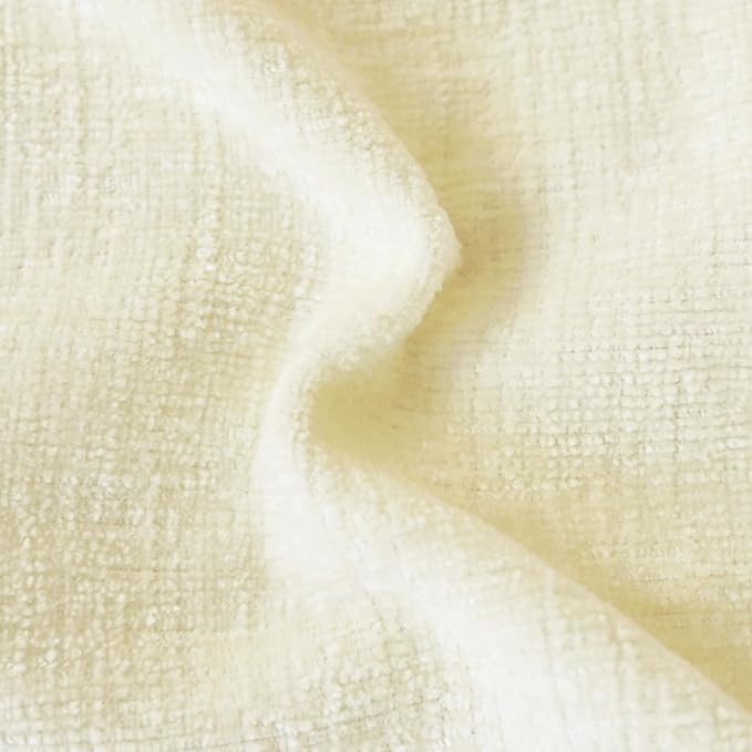 CaliTime Decorative Couch Throw Pillow Covers 18 X 18 Inches Beige | Pack of 4, Cozy Chenille Cushion Cases for Sofa Bed Living Room Farmhouse Home