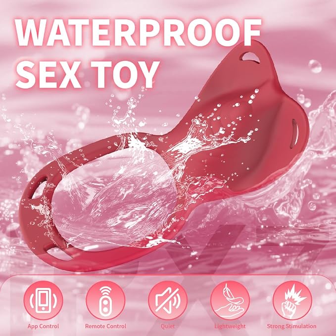 Couple Sex Toys Vibrating Panty Vibrators,Rose Toy Bondage Wearable Clitoral Stimulator APP Remote Control Vibrator with 9 Vibration Modes,Vibrating Cock Ring BDSM Male Sex Toy for Women Men