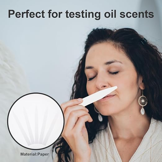SUPVOX 100Pcs Essential Oil Test Strips Paper for Aromatherapy Fragrance Sampling and Blending 5.90In Length