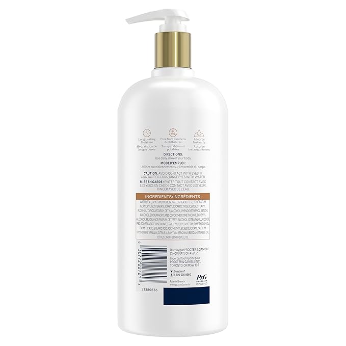 Ivory Hand & Body Lotion, 24hr Moisturizing, Repairs Extra Dry Skin, All Day Hydration, Lightweight Formula, Absorbs Instantly, Perfect for Daily Use, Shea Butter Blend, Oatmilk Scent, 18 fl oz