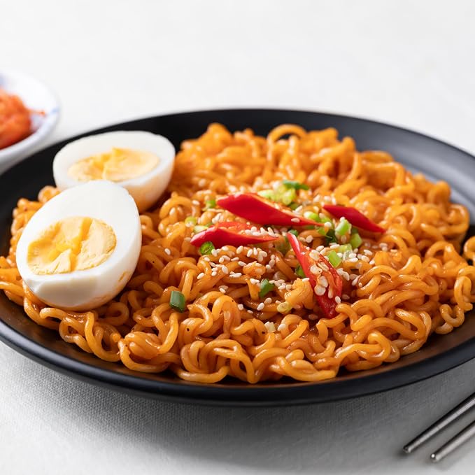 Premium X-LARGE Cup Noodles Real Kimchi Ramen [STIR FRIED KIMCHI | 4.9oz | 6 CUPS per Pack] – Healthy, Bold & Tangy | Korean Spicy Noodle Soup | non-GMO ingredients | No Trans Fat | Easy to Cook Meal or Snack - O’food