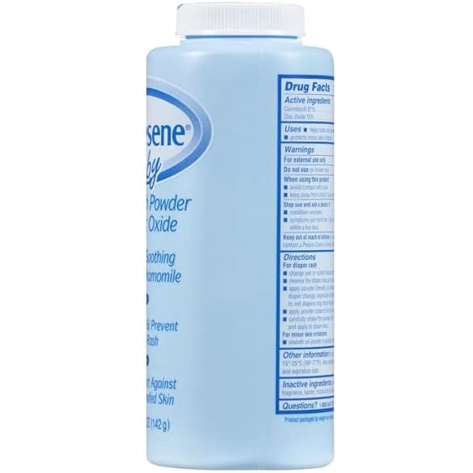 Caldesene Baby Cornstarch Powder With Zinc Oxide 5 oz (Pack of 12)