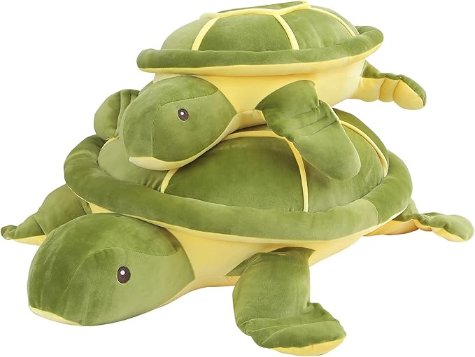 Dalmao 20 Inch Large Sea Turtle Stuffed Animal, Ultra Soft Fluffy Plush Turtle Body Pillow, Cute Ocean Animal Plushie Toy, Cuddly Pillow Gift for Kids Boys Girls Girlfriend, Birthday