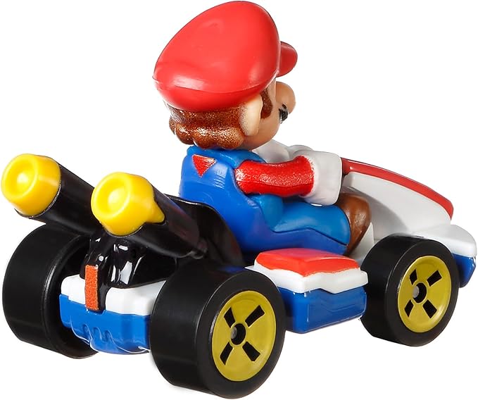 Hot Wheels Mario Kart Collection of 1:64 Scale Die-Cast Replica Vehicles, Toy Collectibles