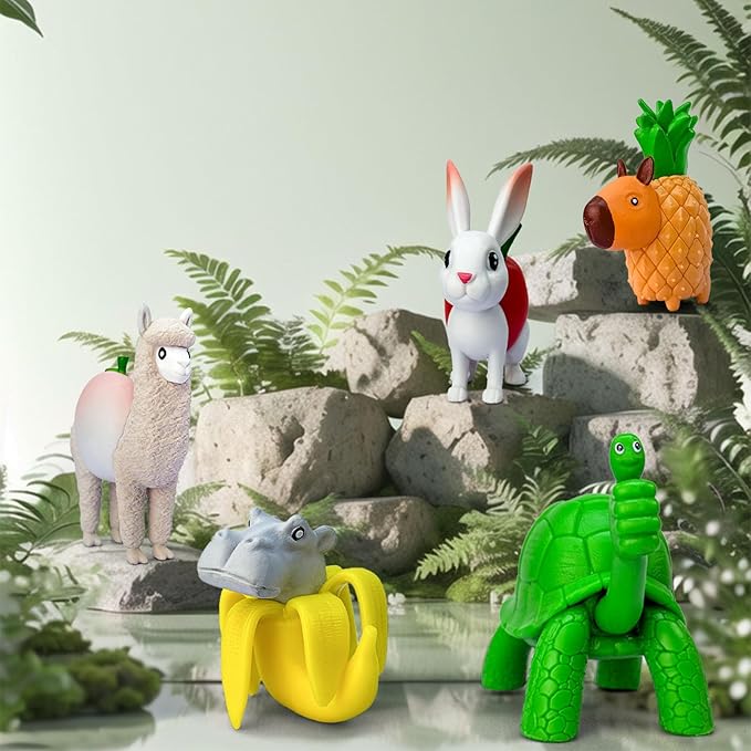 8Pcs Italian Brainrot Action Figures,Tralalero Travala Toy Set Tralalero Travala,Tung Tung Tung Sahur, Brr Brr Patapim - Brainrot fidget Toys,Decorations Gifts for Office Room Figurine Decor (10PCS-A)
