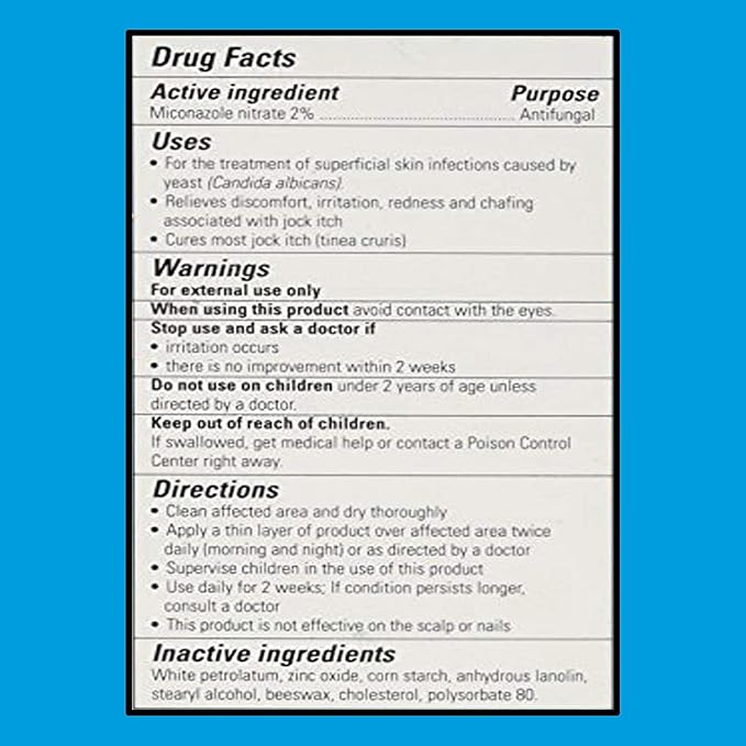 Triple Paste AF Antifungal Ointment, 2% Miconazole Cream, 2 oz | 2% miconazole antifungal ointment helps treat athlete's foot and ringworm; skin antifungal cream in 2 oz tube.