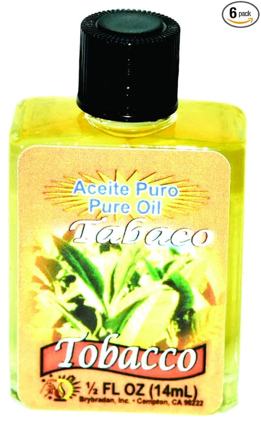 6 PIECES BRYBRADAN TOBACCO PURE OIL TABACO ACEITE PURO ½ FL.OZ. (14.7 ML)