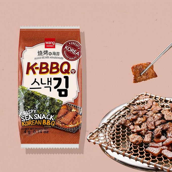 Wang Korean Seaweed Snack, Classic and K-BBQ