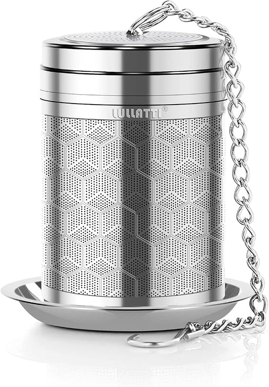 Large Tea Infuser for Loose Tea(1 Pack), 304 Stainless Steel Tea Ball Strainer, Extra Fine Mesh Tea Steeper for Brewing All Kind of Tea, Fits for Most Teapot, Cups or Mugs