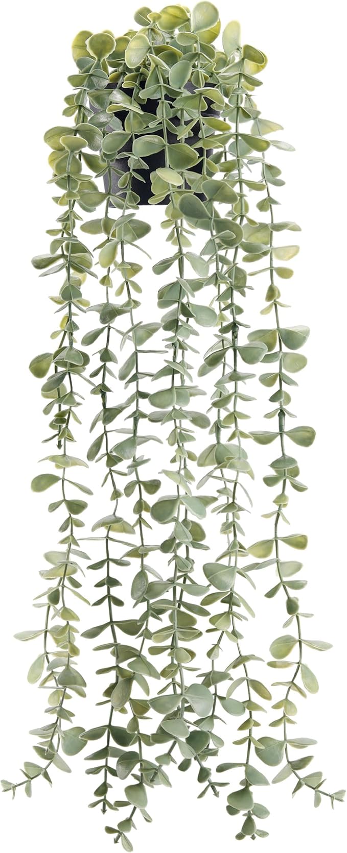 Der Rose Fake Eucalyptus Hanging Plant for Boho Bathroom Wall Art Decor | Vintage cascading greenery adds vertical texture, atificial farmhouse plants brings natural charm to room, shelf decor